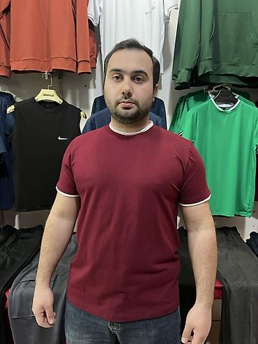 Kişi geyimləri: Futbolka 3 rəngdə, ölçü möbcuddur, sifariş üçün direkt və ya votsap — 1