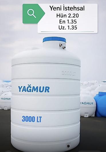 bacoklar: Bak, Plastik, 3000 l l, Yeni, Pulsuz çatdırılma, Rayonlara çatdırılma — 1