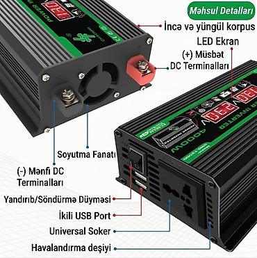 220 v 12 v dönüştürücü: Yeni Inverter, 3000-5000 Vt, 12 - 220 volt — 2