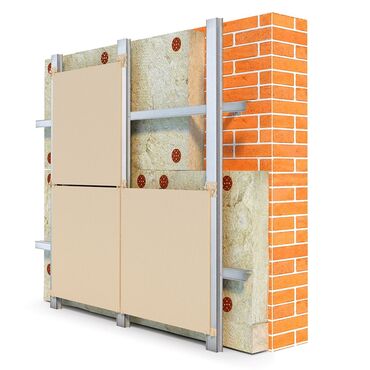 Фасадные сэндвич панели: Фасадная система под керамогранит - комплекс элементов — 2