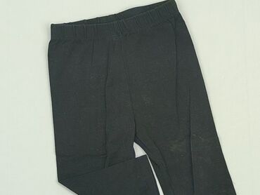 czarne rozszerzane spodnie: Spodnie 3/4 4-5 lat, Bawełna, stan - Bardzo dobry