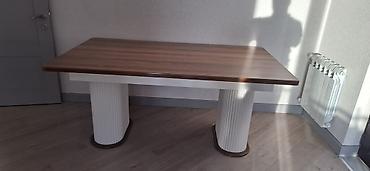 taxta pollar: Yemək/iş masası – klassik-modern dizayn 1.8x1 Açılandan 2.2 m - Forma — 3
