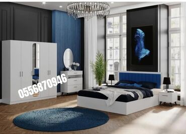 Yataq otağı dəstləri: İkinəfərlik çarpayı, Dolab, Termo, 2 tumba, Azərbaycan, Yeni — 23