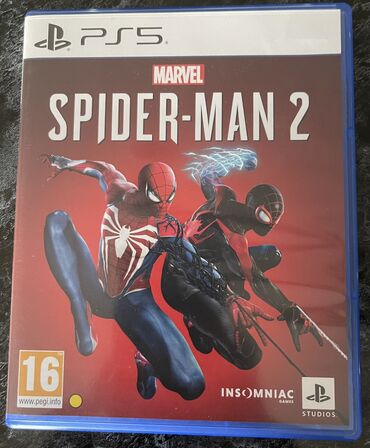 PS5 (Sony PlayStation 5): PlayStation 5 üçün Marvel's Spider-Man 2 oyun diski. Teze alinib bir