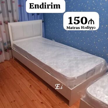 Çarpayılar: Yeni, Təknəfərlik çarpayı, Bazasız, Matras ilə, Siyirməsiz — 6