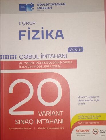 talıbov test imtahan çalışmaları pdf: Fizika 1 ci qruplar üçün Dimin vəsaiti(testlər), çox az istifadə