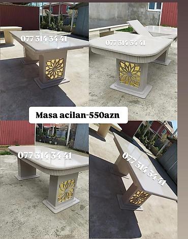Açıla bilən masa – 550 AZN - Modern dizaynlı, parlaq üst səth -
