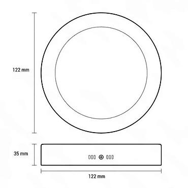 Sijalice: LED plafonjera okrugla – 12 cm - Tip: LED nadgradna plafonska — 3