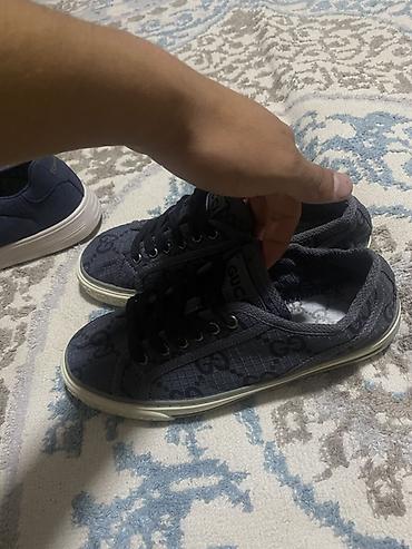 гуччи: Мужские кроссовки, 42, Gucci, Б/у, цвет - Серый, Платная доставка, Самовывоз — 2