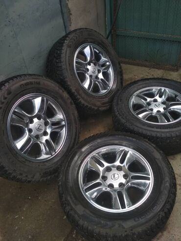 Колеса в сборе: Колеса в сборе 265 / 65 / R 17, Зимняя шипованная, Б/у, Комплект, Внедорожные (АТ/МТ), Литые, отверстий - 6 — 6