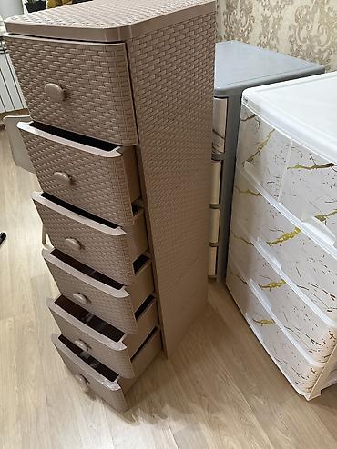 Комоды для ванной: Комод «плетёнка» пластиковые комоды выдвижные ящики — 12