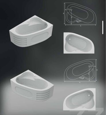 Duş poddonları: Duş kabinələr ara bölmələr hamam mebeləri Moydadırlar dolablar led — 27