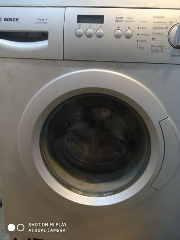 masin ucun aparatura: Bosch Maxx 6 VarioPerfect önyükləməli paltaryuyan maşın. -