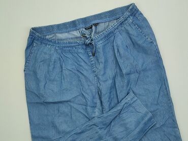Spodnie 3/4 Esmara, 2XL (EU 44), stan - Bardzo dobry, wzór - Jednolity kolor, kolor - Niebieski