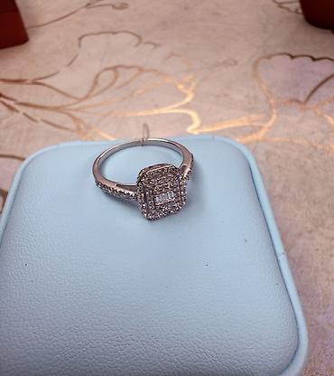 karat brilliant: Nişan, Üzük, Ağ qızıl, 750 Əyar, Brilyant — 5