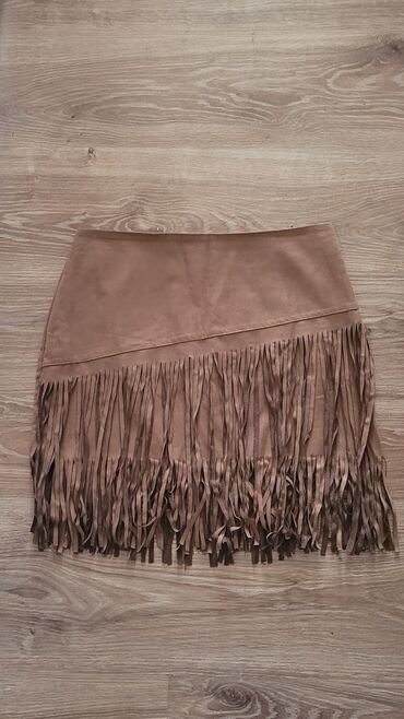 suknje zara: L (EU 40), Mini, color - Brown