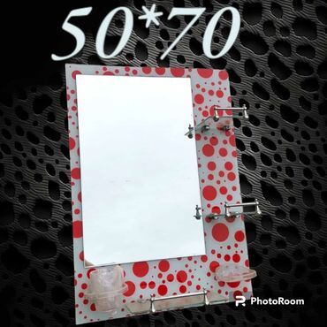 Güzgülər: Güzgü Divar üçün, Kvadrat, Hamam üçün, Naxışlı — 6