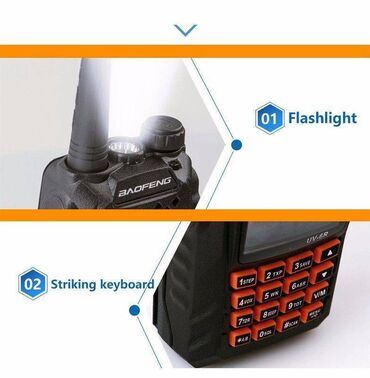 Ostali proizvodi za sport i razonodu: Toki-Voki-Baofeng-UV-6R-Dual-Band-7w Baofeng UV-6R max snage 7wati — 5