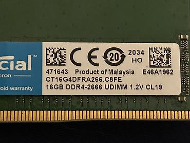 intel xeon e3: Оперативная память (RAM) для ПК, Б/у, Crucial, 16 ГБ, DDR4, 2666 МГц — 2