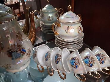 cay: Çay dəsti, rəng - Ağ, Farfor — 1