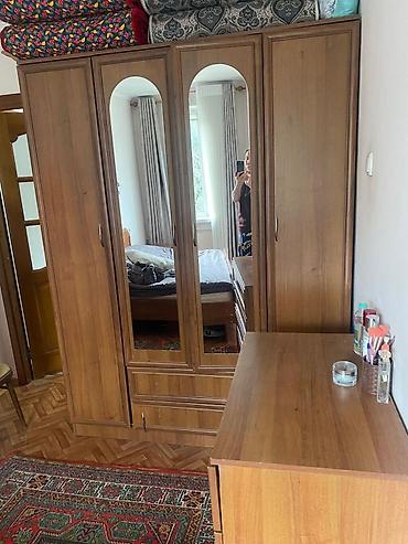Спальные гарнитуры: Спальный гарнитур, Б/у, Двуспальная кровать, Шкаф, Комод, Кыргызстан, МДФ, Самовывоз, цвет - Коричневый — 3