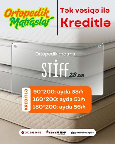 Matraslar: Yeni, Ortopedik matras, İki nəfərlik — 10