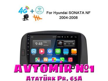 hunday manitor: Hyundai sonata 2004-2008 android monitor 🚙🚒 ünvana və bölgələrə