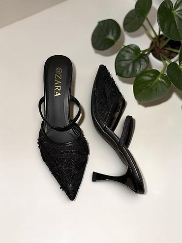 Tərliklər: ZARA qadın mule-nalınlar – incə dabanlı, şıq və zərif model - Model — 2