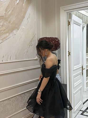 qiş: Qara qısa ziyafət/abituriyent paltarı - Rəng: klassik qara, yüngül — 5