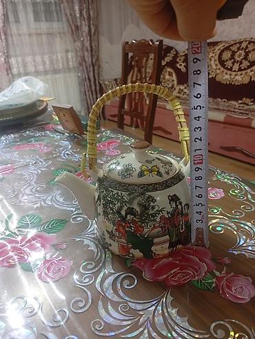 dəm çaynikləri: Porselen çaynik – şərq üslubunda dekor - Material: qalın porselen - — 2