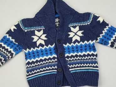 sweterek z misiem polo: Sweterek, H&M, 1.5-2 lat, 86-92 cm, stan - Dobry