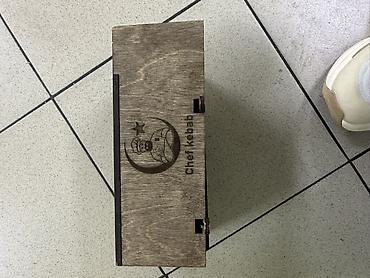 Держатели и подставки: Деревянный органайзер/диспенсер для салфеток с отделениями - — 2