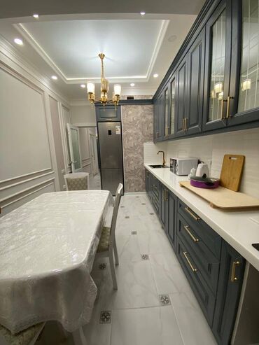 квартира долгосрочное ош: 2 бөлмө, Толугу менен эмереги бар