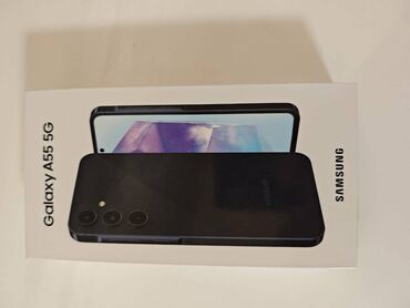 Samsung: Samsung Galaxy A55, 256 GB, rəng - Qara, Zəmanət, Sensor, Barmaq izi