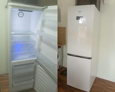 dondurucu: Beko No Frost soyuducu. Ağ rəngdə, alt hissədə dondurucu bölməsi olan — 1
