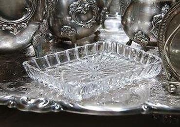 Ostalo posuđe: Kristalne pravougaone posude 2 komada. Prekrasne kristalne posude — 9