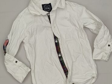 koszula ze stójką do marynarki: Shirt 5-6 years, condition - Very good, pattern - Monochromatic, color - White