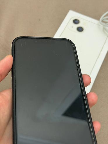 ipone: IPhone 13, Б/у, 128 ГБ, Белый, Зарядное устройство, Защитное стекло, Чехол, 89 % — 4