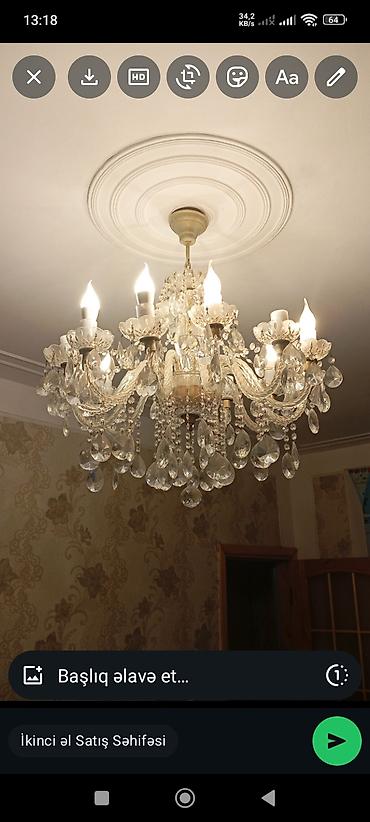 İşıqlandırma: Çılçıraq, 10 və daha çox lampa — 6