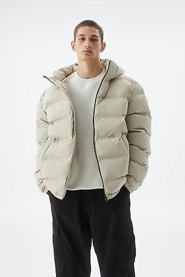 Пуховики и зимние куртки: Мужская куртка, M, PULL&BEAR, Новый, цвет - Бежевый, Самовывоз, Платная доставка — 3