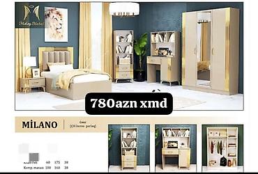 MILANO – Gənc otağı dəsti (çi̇l kum-parlaq rəng) Dəst tərkibi: -