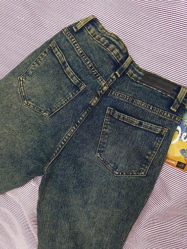 yun corab: Kişi üçün denim cins şalvar - Rəng: tünd mavi/indigo yuyulma effekti — 3