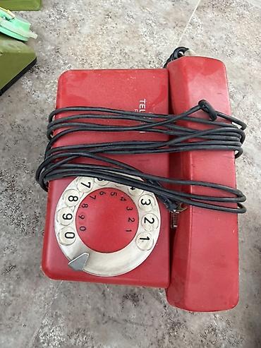 simli telefonlar: Məhsul: Retro fırlanma diski ilə masa telefonları, dekor kimi istifade — 3