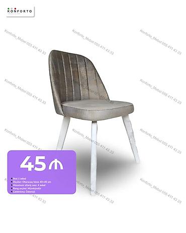 Məhsul: Yumşaq oturacaqlı stul - Dizayn: Ergonomik, arxalığı şaquli