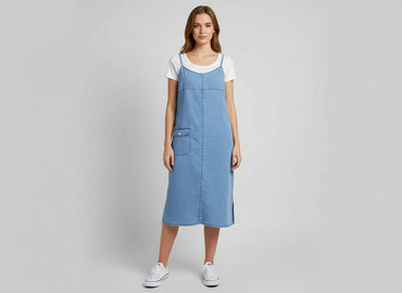 van graaf sukienki codzienne: Denim Collection, Сукня жіноча, розмір L