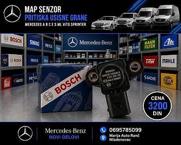 karburator: MERCEDES A B C E S ML VITO SPRINTER MAP SENZOR PRITISKA USIS | Map — 2