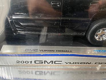 Avtomobil modelləri: Коллекционная модель GMC Yukon Denali black 2001 Welly Art  — 2