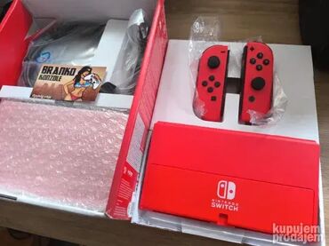 Nintendo Switch: JEDINSTVENA PONUDA! Mario - Red Edition Nintendo Switch OLED konzola — 1