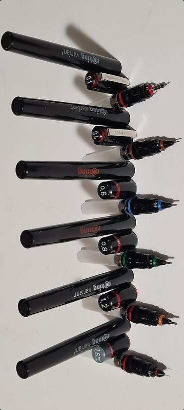 Setovi ručnog alata: • Dva pakovanja rOtring rapitografa i jedno pakovanje rOtring šestra — 7