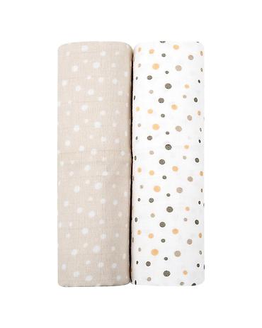 burago audi a3: KikkaBoo Pelene od muslina – set 2 kom, 80x80, Dots Beige - Set — 1